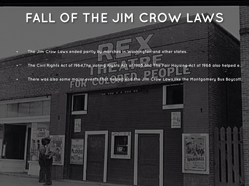 what ended the jim crow laws