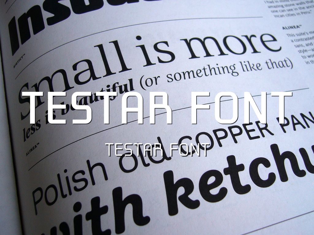 Testar font