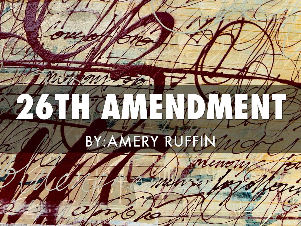 26th Amendment 