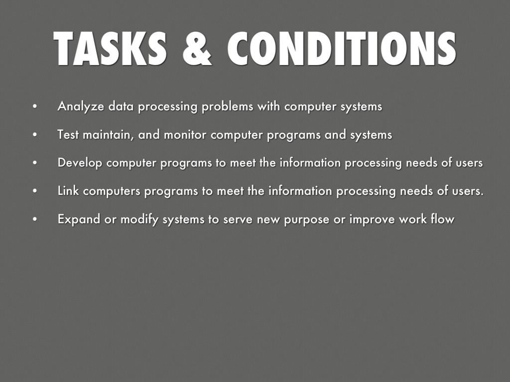 Computer Systems Analysts by Kelly T