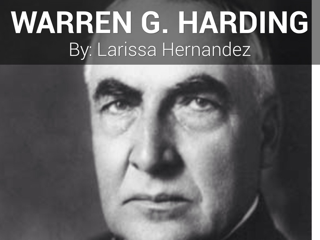  Warren G. Harding