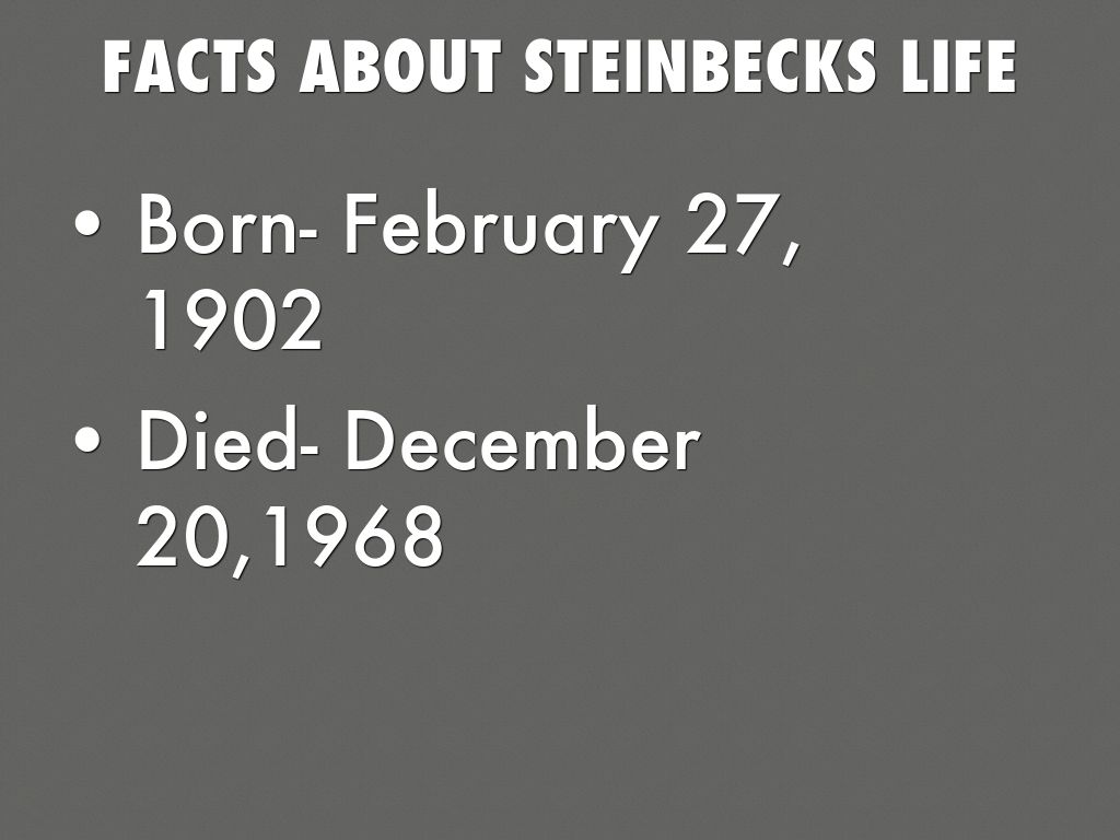 John Steinbeck