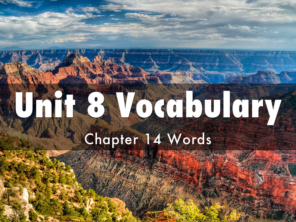 Unit 8 Vocabulary