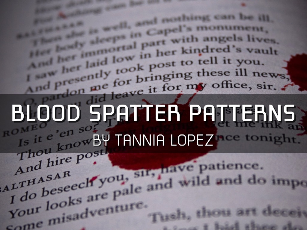 Blood Spatter Patterns 