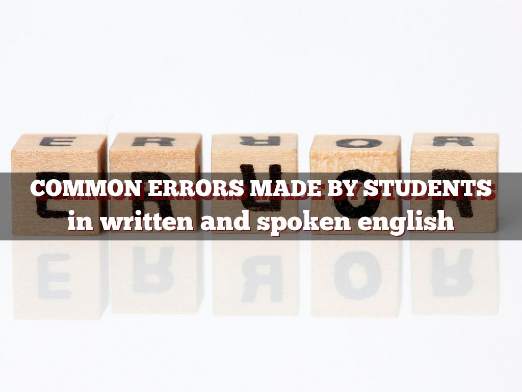 common errors made by students