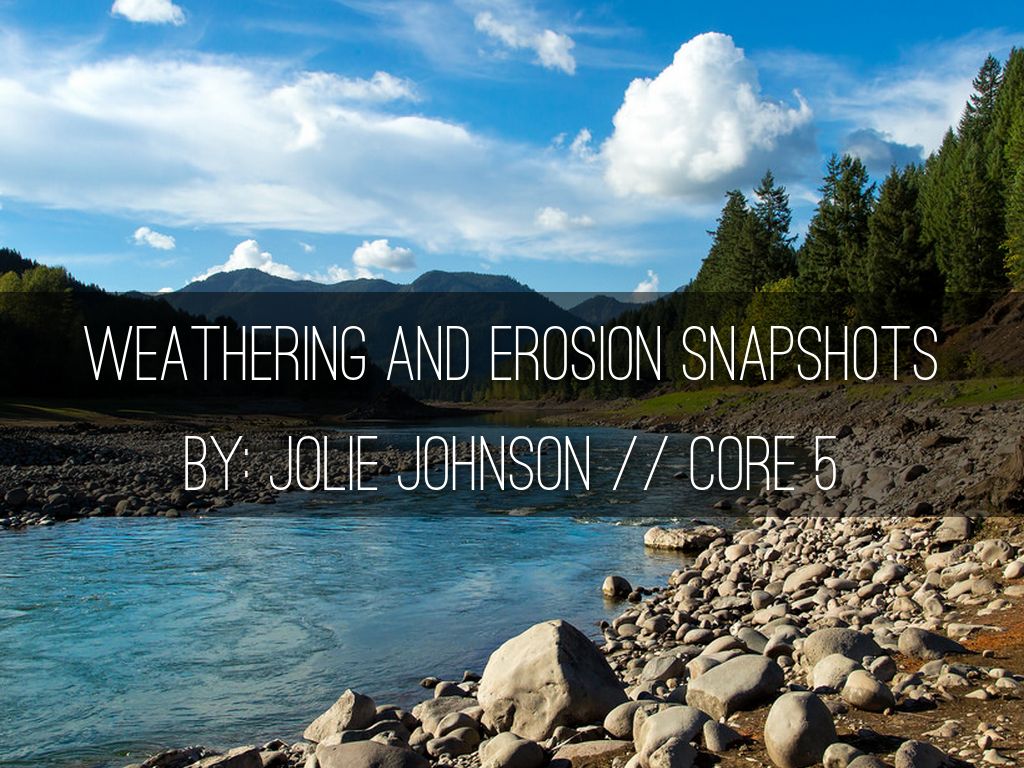 Copy of Weathering And Erosion SnapShots