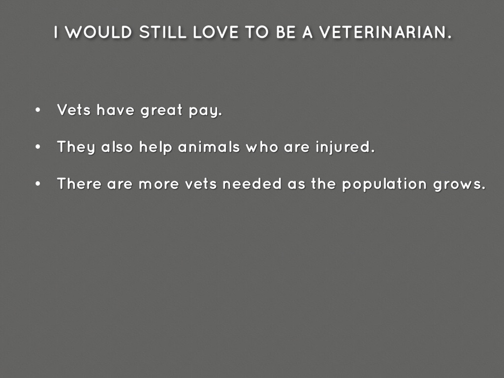 Veterinarian Career Research. by Belle DeWitt