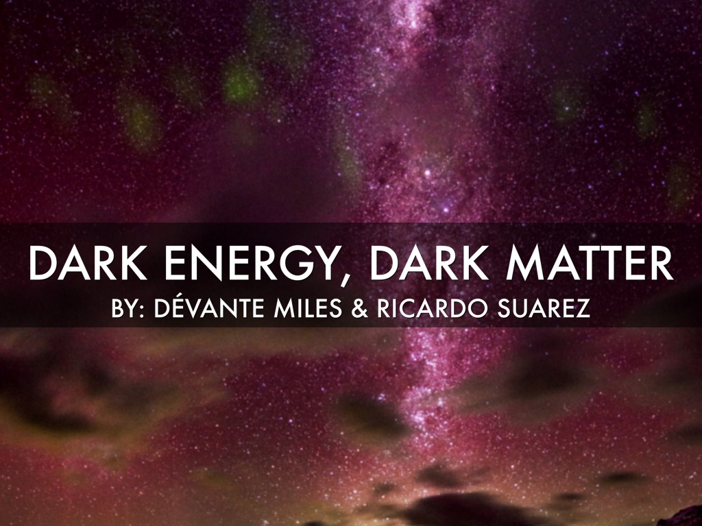 Dark Matter Dark Energy