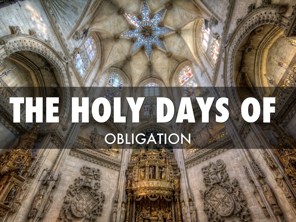 The Holy Days Of Obligation By Rebecca Gonzalez
