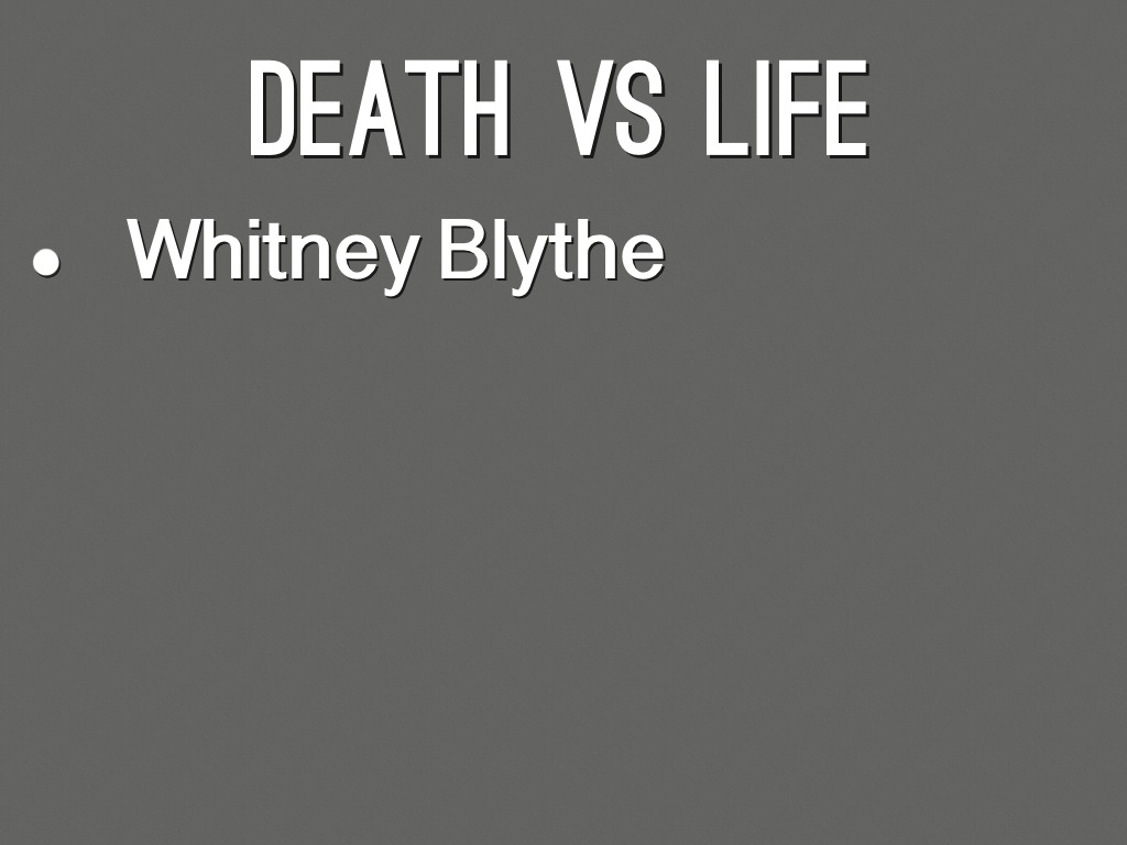 Death Penalty Vs Life