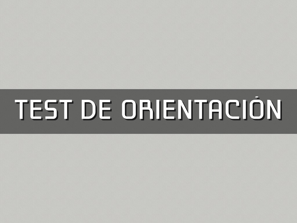 Test De Orientación Vocacional