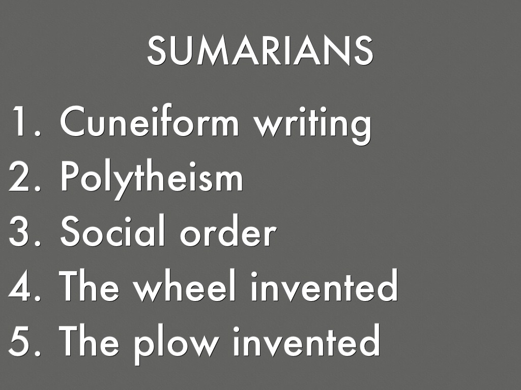 Sumerian & Babylonian 