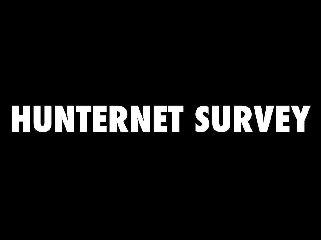HunterNet Survey