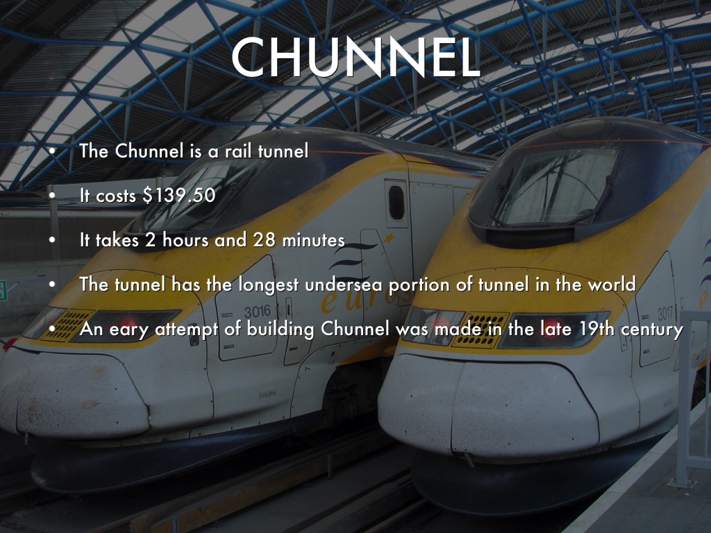 the chunnel Getting the chunnel build back on track the project to build the undersea leg between england and france began in earnest in 1986 but as work progressed, the owner, eurotunnel, and the anglo-french consortium responsible for design and construction, transmanche link, were plagued by severe cost, schedule, and safety problems. the chunnel Getting the chunnel build back on track the project to build the undersea leg between england and france began in earnest in 1986 but as work progressed, the owner, eurotunnel, and the anglo-french consortium responsible for design and construction, transmanche link, were plagued by severe cost, schedule, and safety problems.