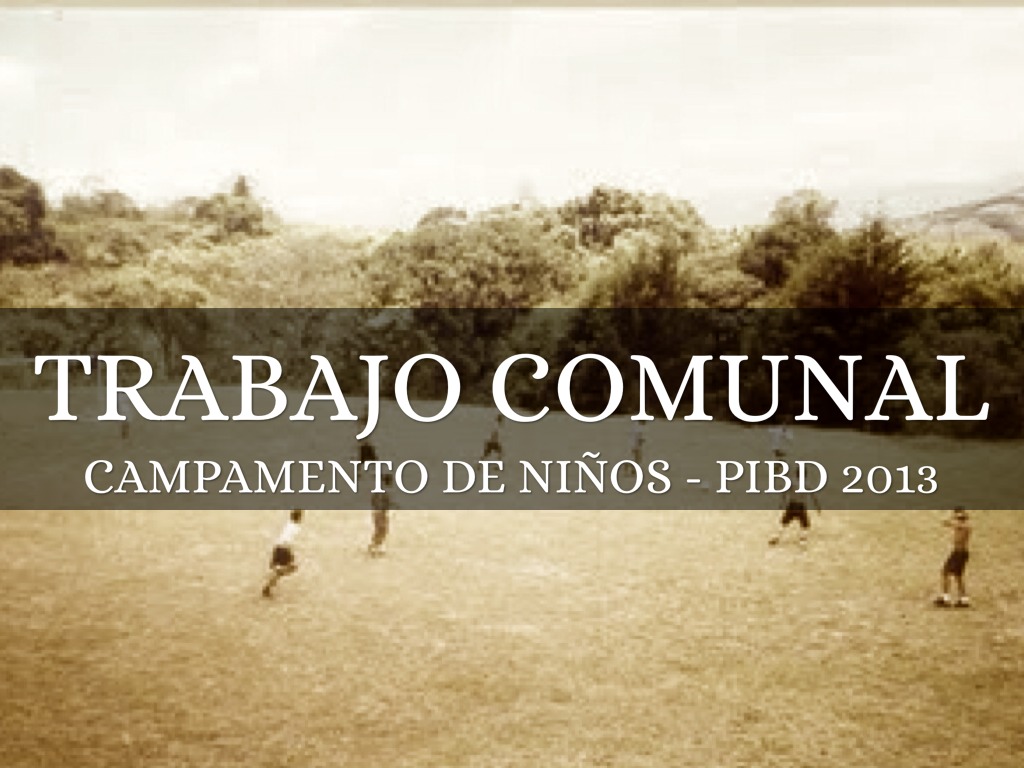 Trabajo Comunal