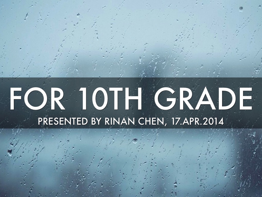 Presentation For 10th Grade
