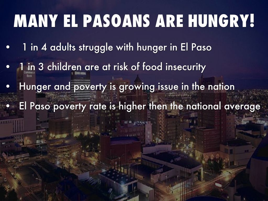 Fighting Hunger In el Paso by mrg0214