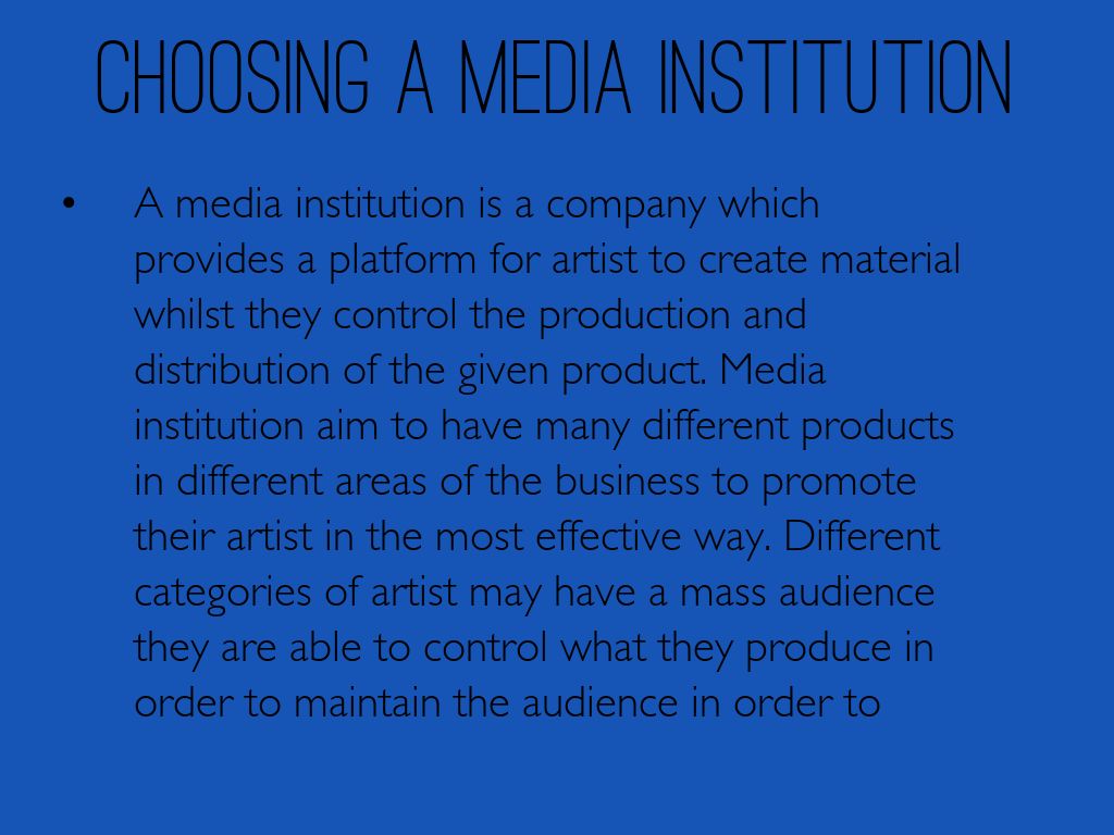 Media Institution by Yemurai Zvaraya