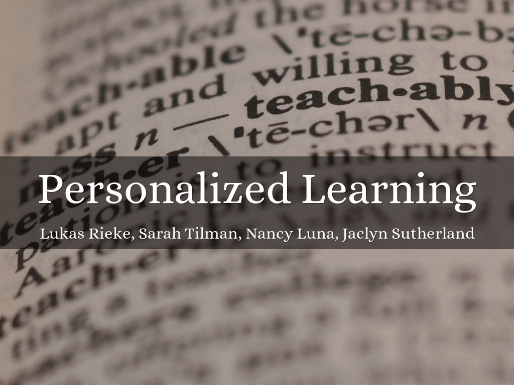 Personalized Learning