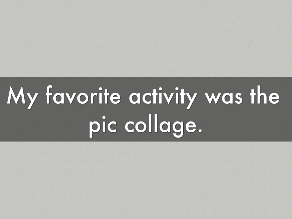 Favorite Assignment