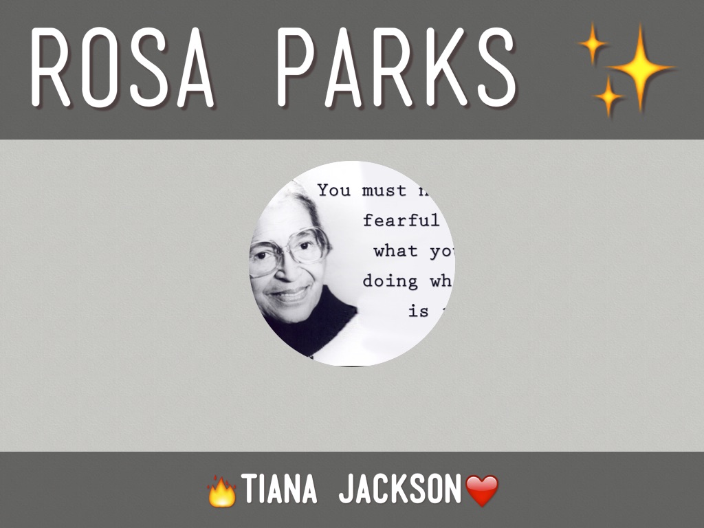 Copy of Rosa Parks ✨