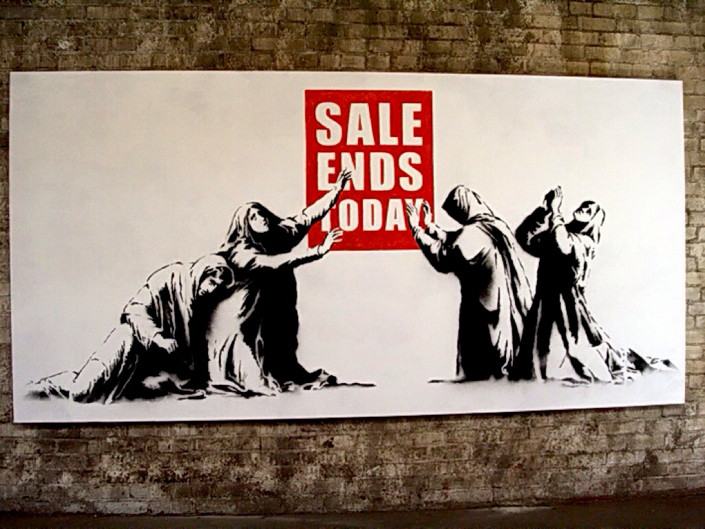 Banksy And Stencil Design by Claire Donaldson