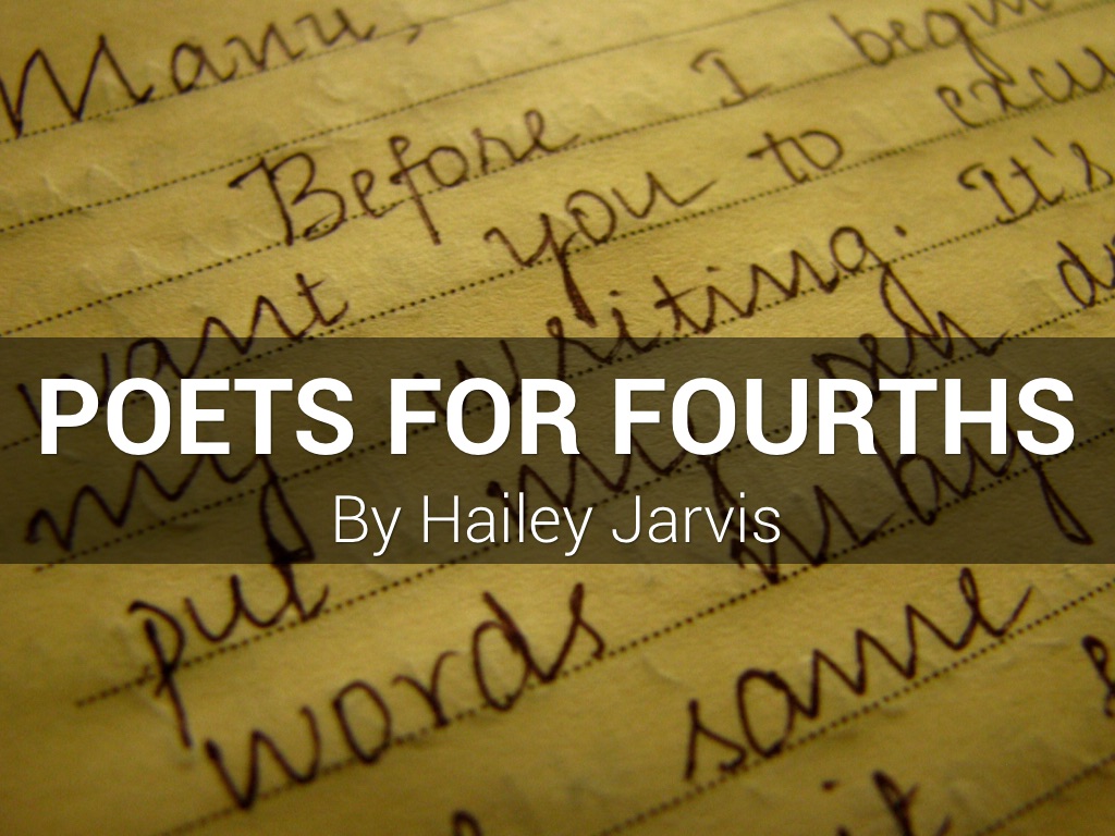 Poetry for Fourths