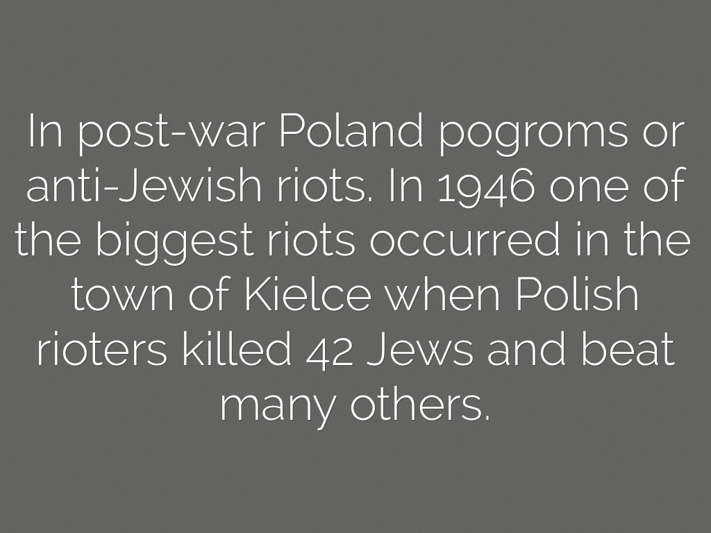 The Aftermath Of The Holocaust