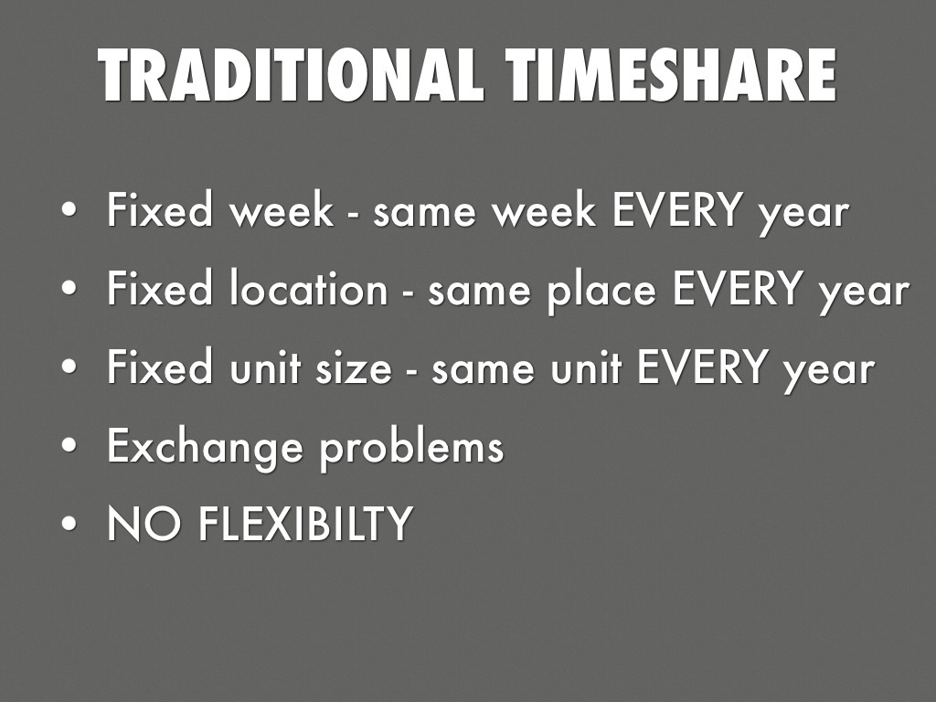 Traditional Timeshare
