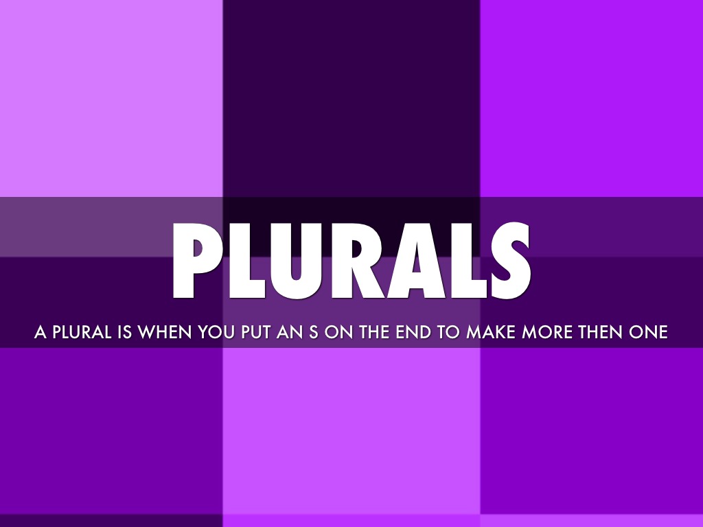 Plurals