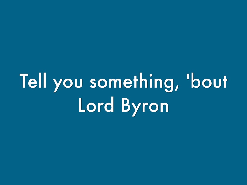 Lord Byron