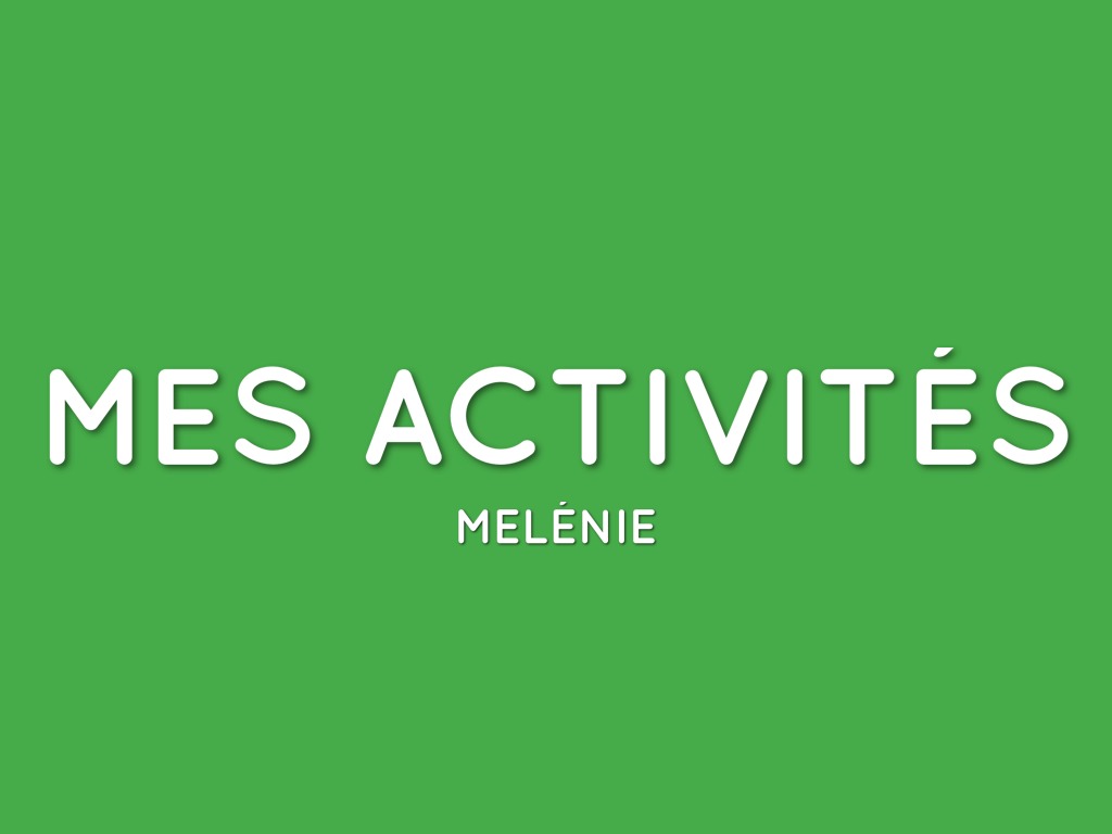 Activités J'aime 