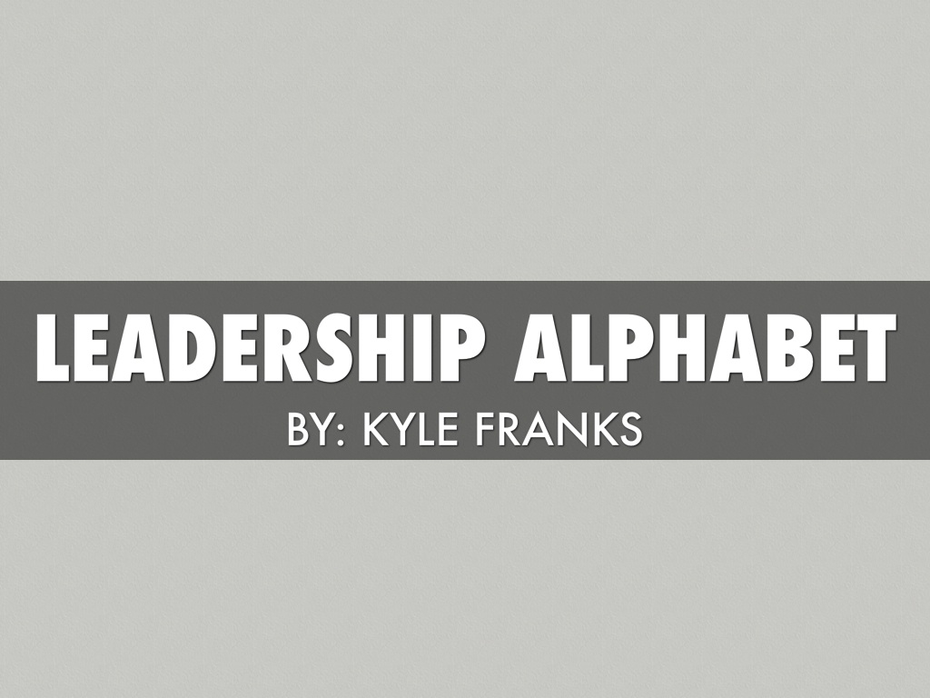 Leadership Alphabet