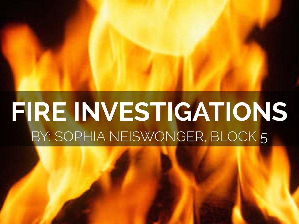 Fire Investigations