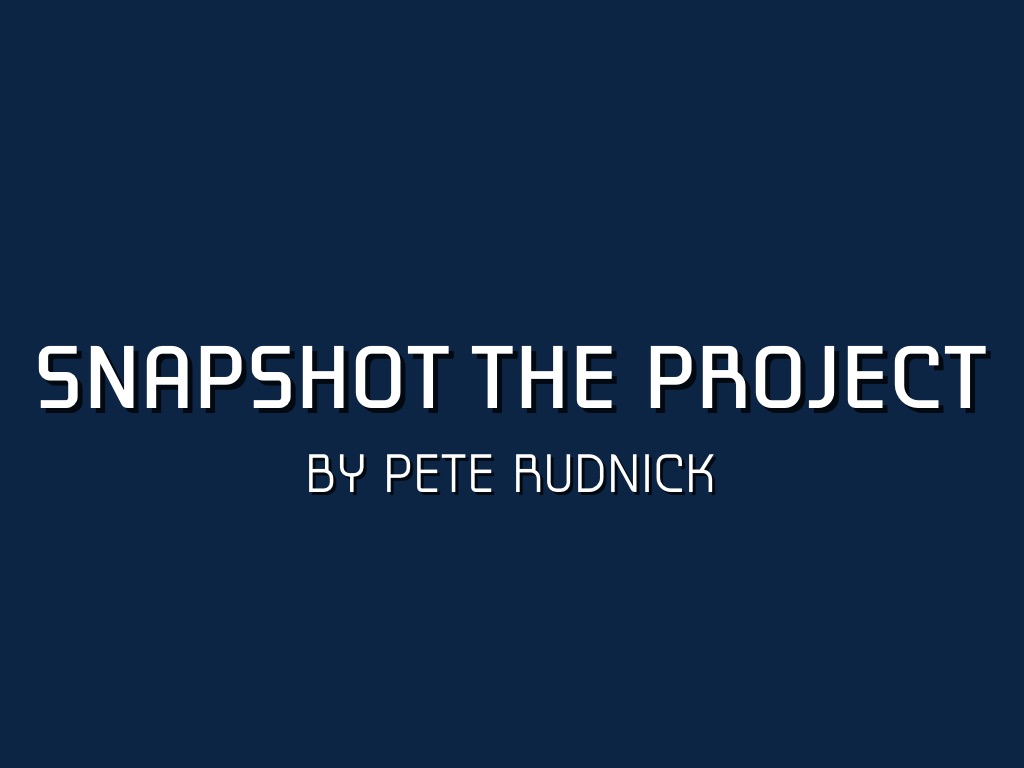 Weathering  and Erosion Snapshot Project