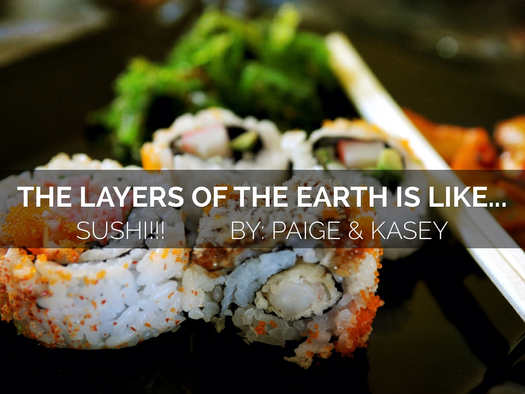 The layers of the earth