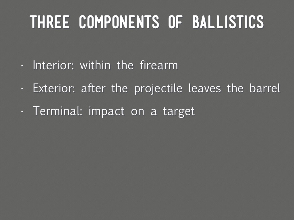 Ballistics & Bullet Matching