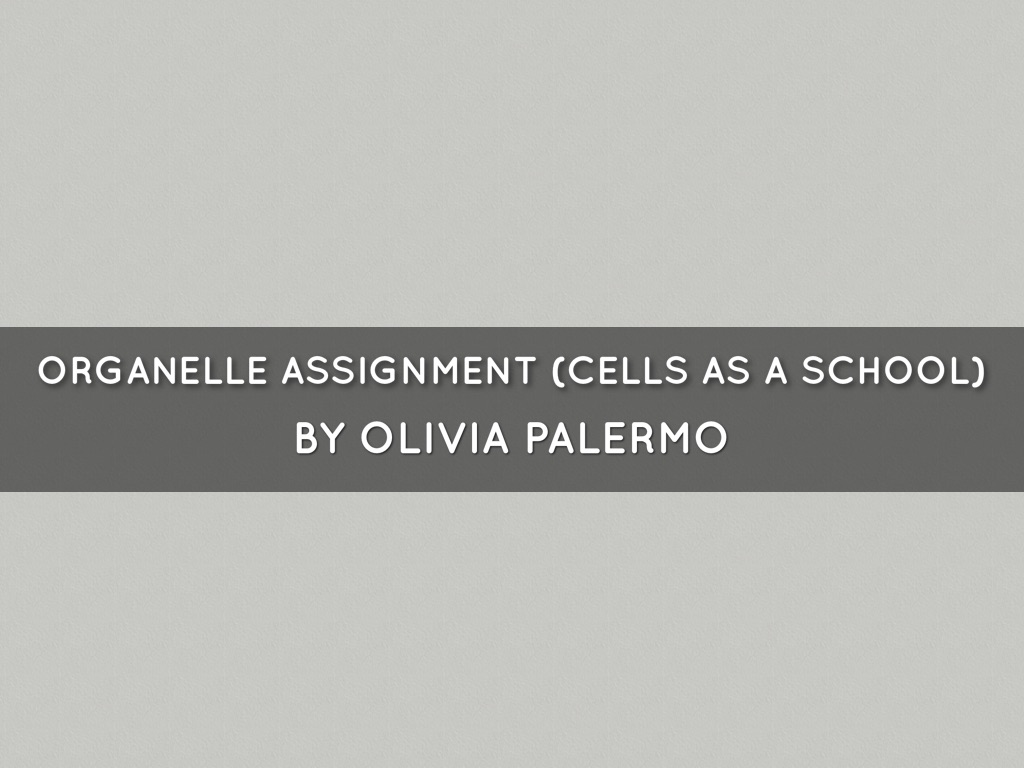 Organelle Assignment 