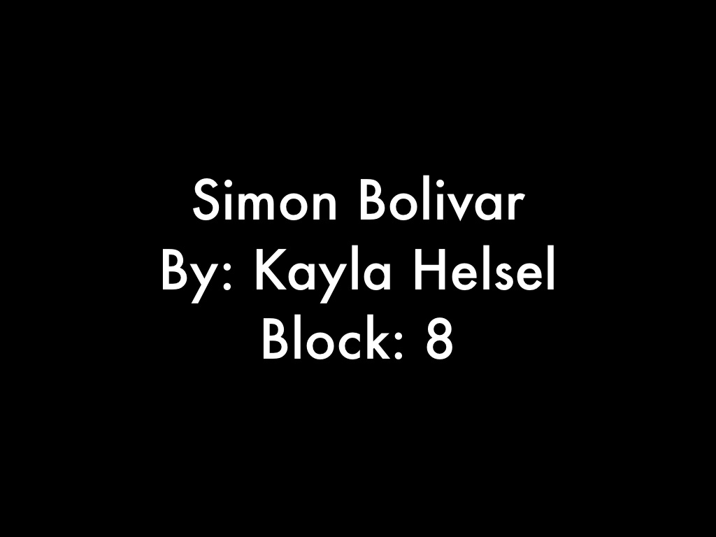 Simon Bolivar