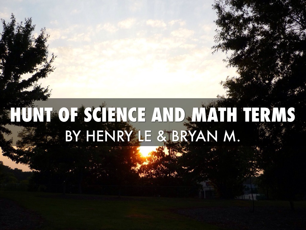 Hunt Of Science And Math Terms