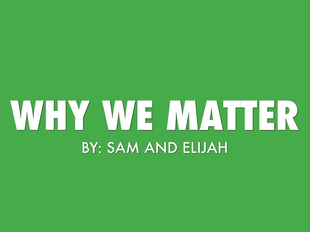 We Matter