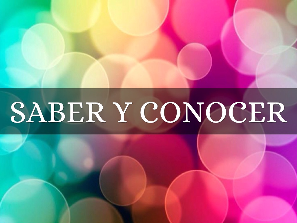 Saber Y Conocer 
