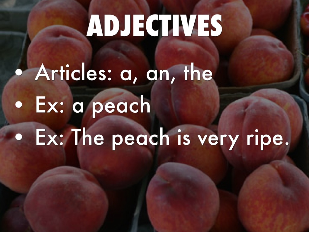 Adjectives by Sydney B