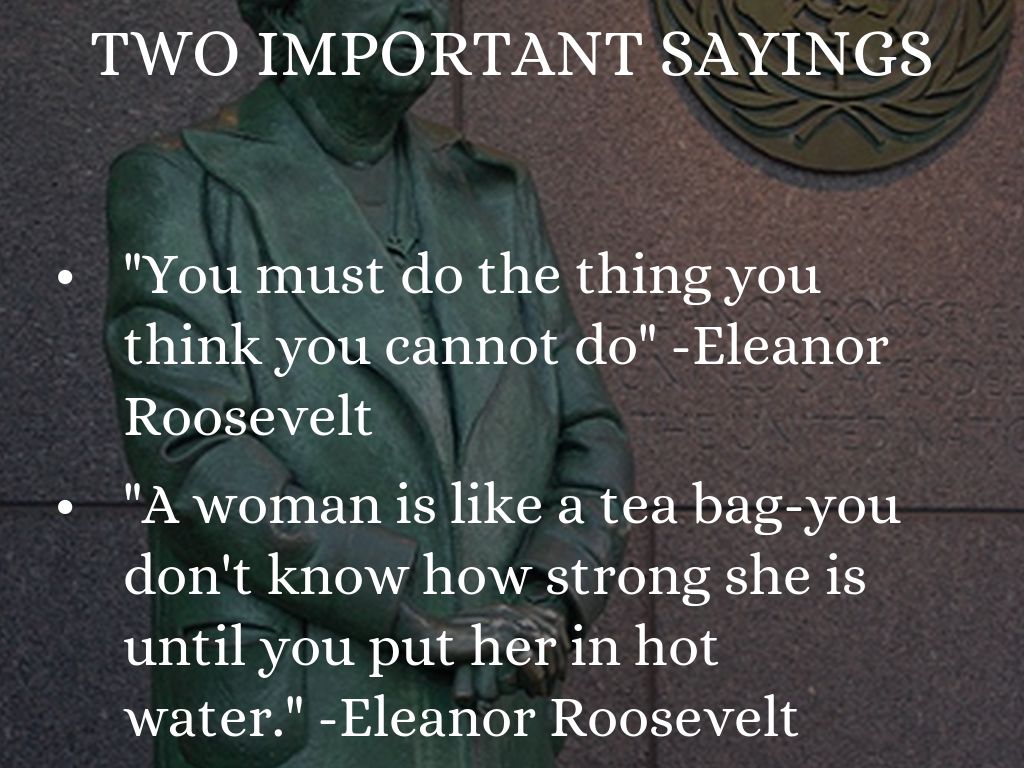 Women History Month,"Eleanor Roosevelt" by Grant Love