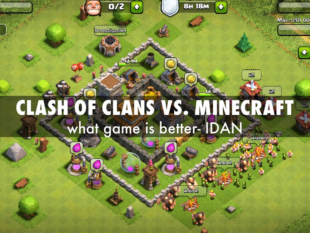 Clash of clans vs. minecraft by ib8337