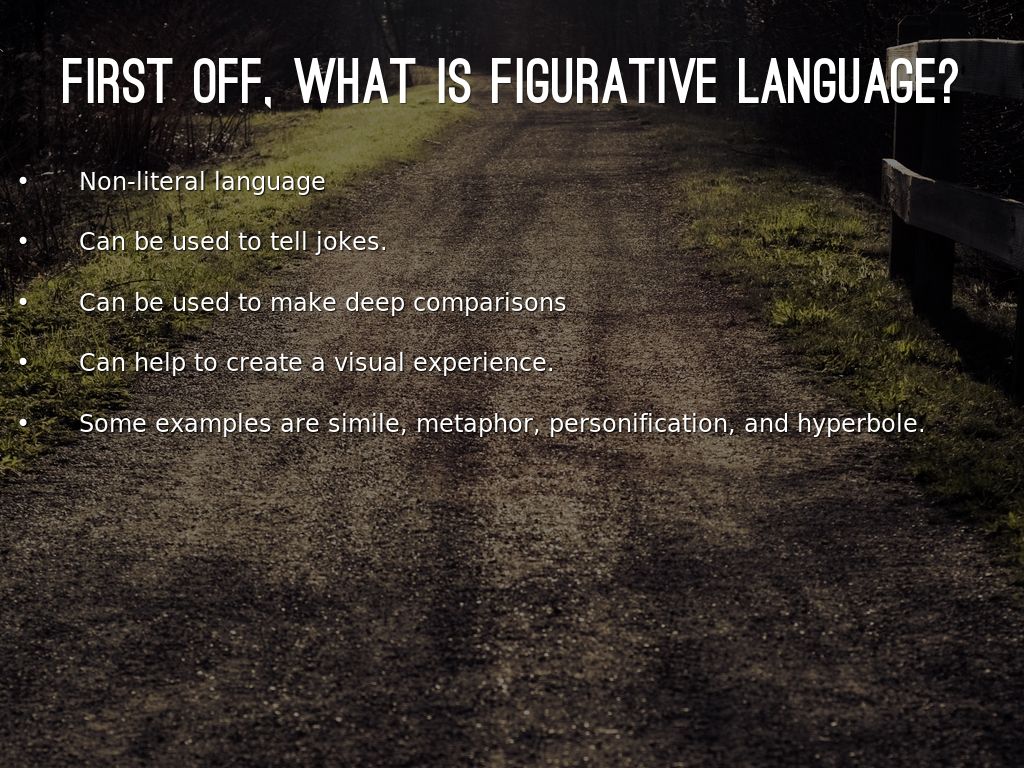 Figurative Language by andrewrowanherrmann