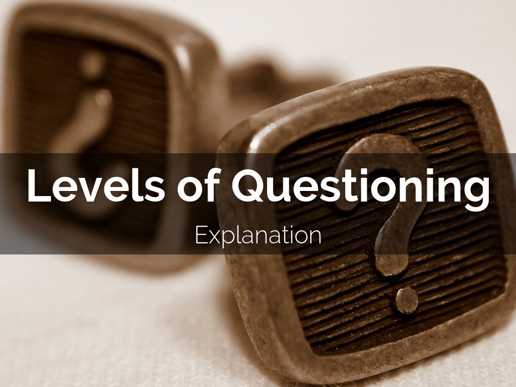 Levels of Questioning