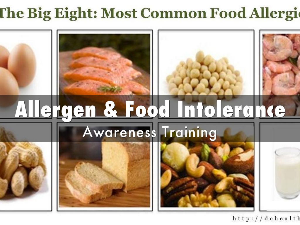 Allergen & Food Intolerance Awareness Training
