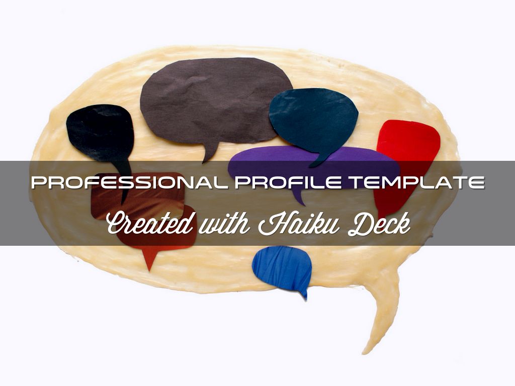 Copia de Professional Profile Template