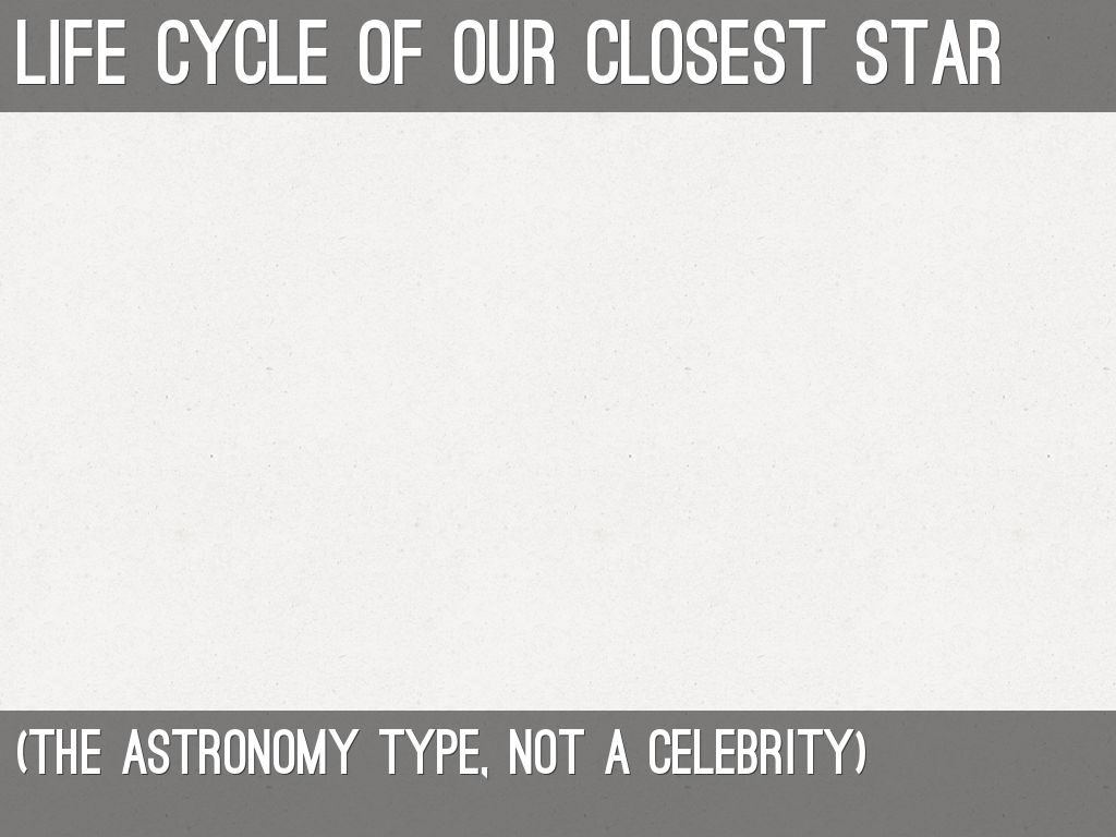 Life cycle of our closest star